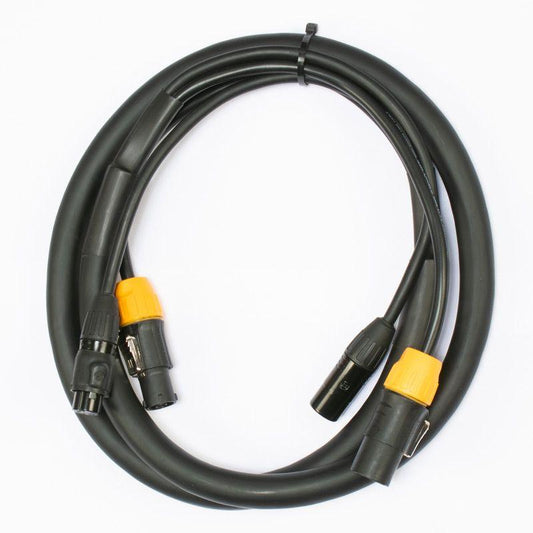 Accu-Cable 6ft IP65 5-Pin DMX + Locking Power Cable - AC5PTRUE6